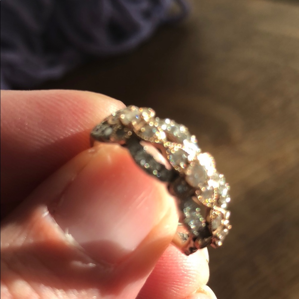 Fancy two-tone diamond ring - Picture 4 of 5